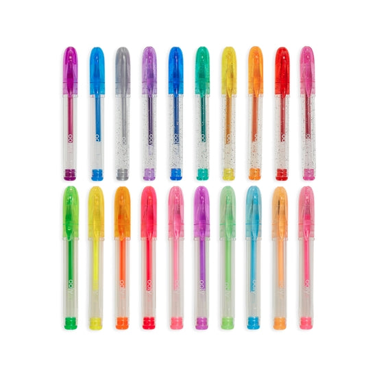 FRUITY SQUAD - Set of 12 Mini Scented Gel Pens for Children, Assorted  Colours