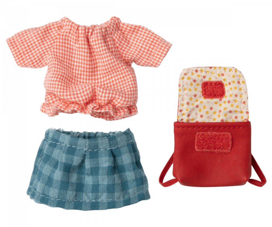 Clothes and bag, Big sister mouse - Red