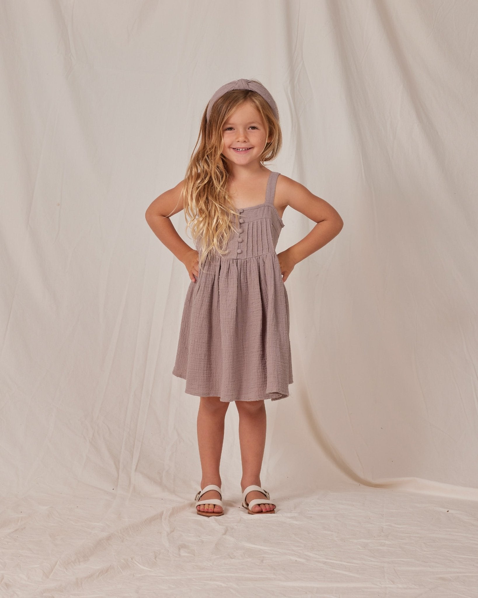 Colbie Mini Dress || Purple - LAST ONE 10/12Y