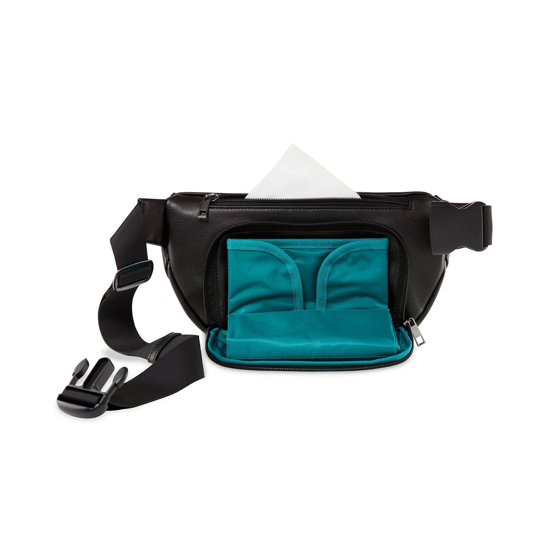 Diaper Belt Bag - Black Vegan Leather