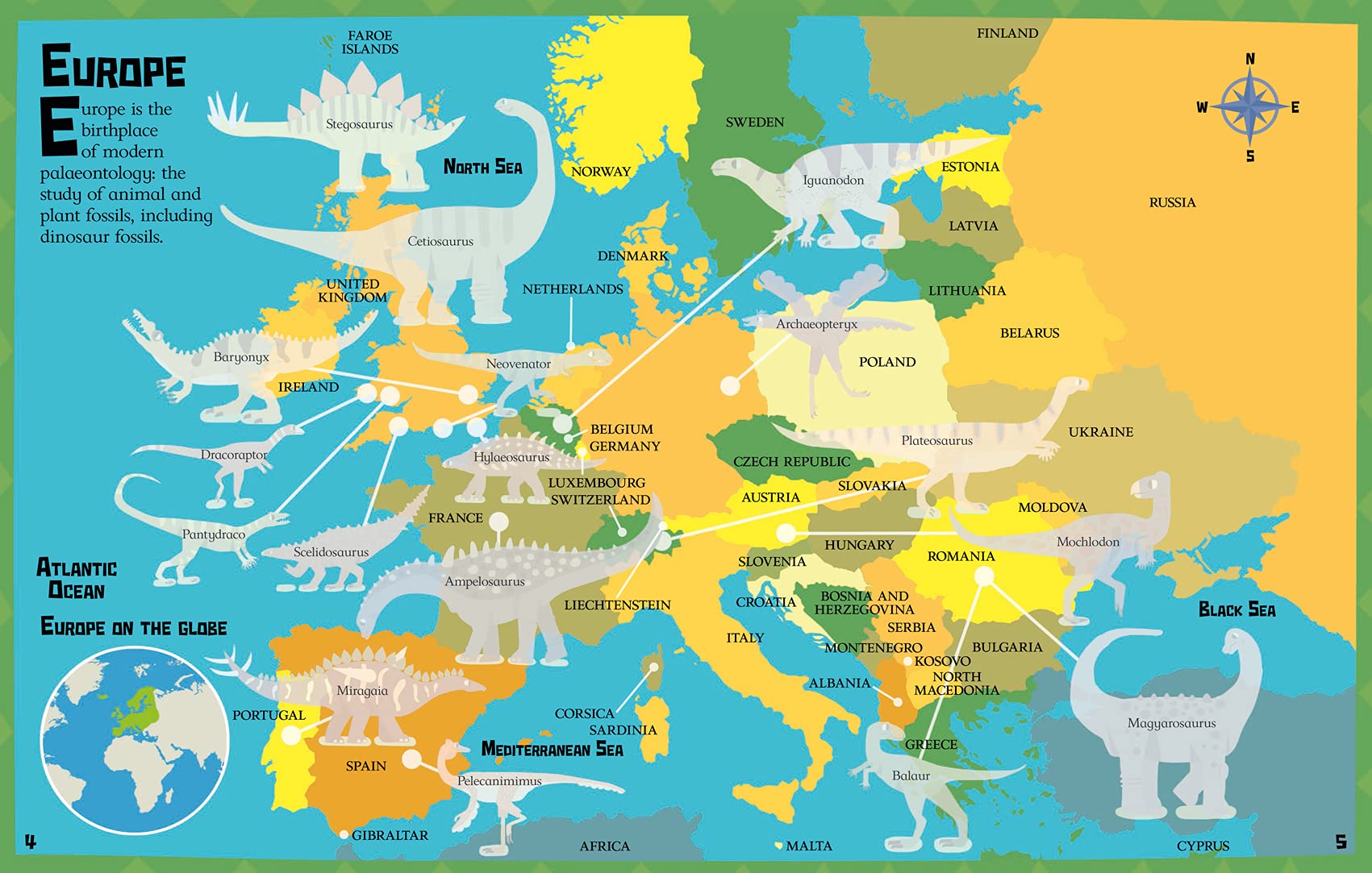 Dinosaur Sticker Atlas