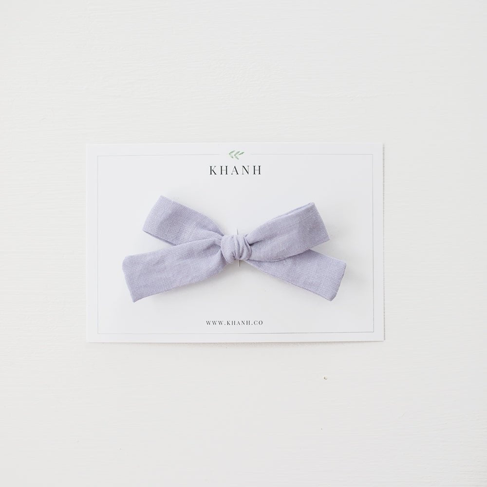 Dusty Lilac | Medium Hand Tied Bow