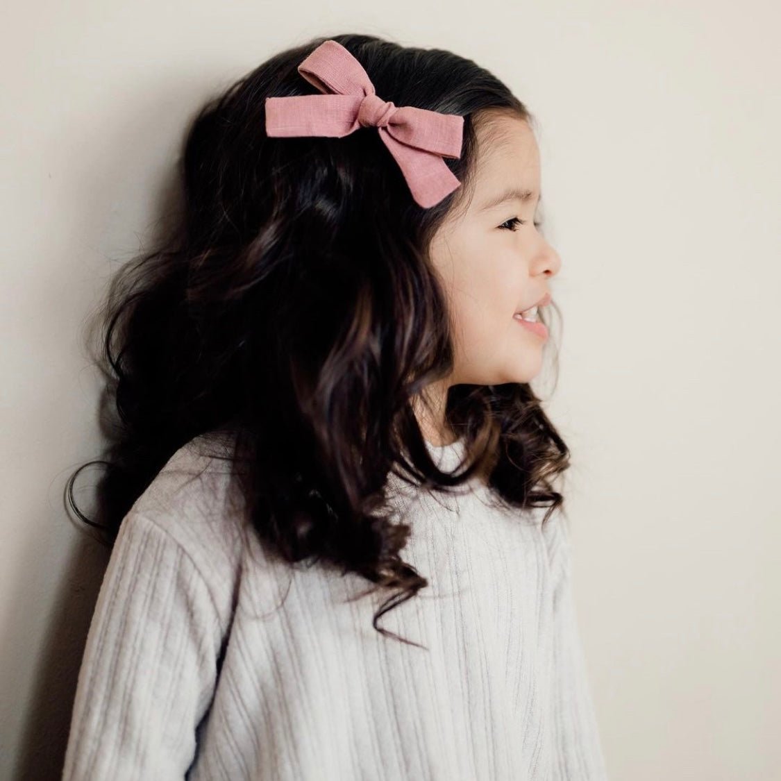 Dusty Rose | Medium Hand - Tied Bow