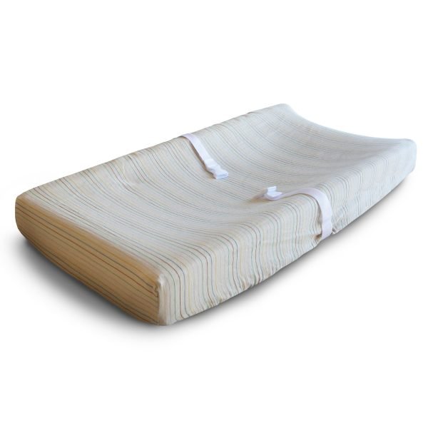 Extra Soft Muslin Changing Pad Cover | Retro Stripe