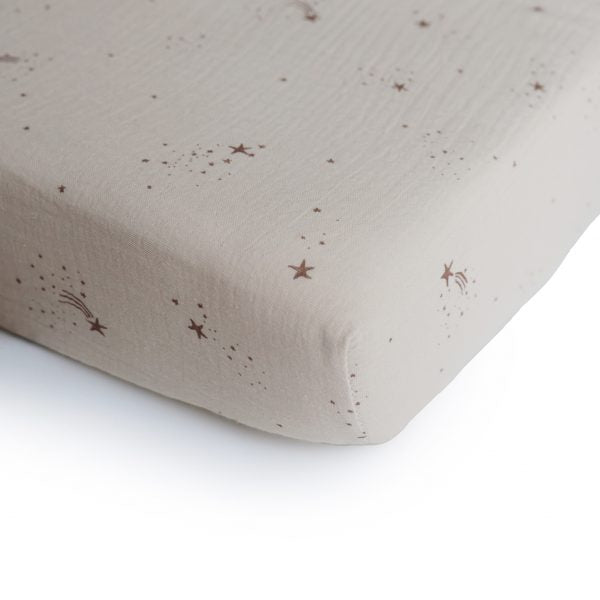 Extra Soft Muslin Crib Sheet | Falling Stars