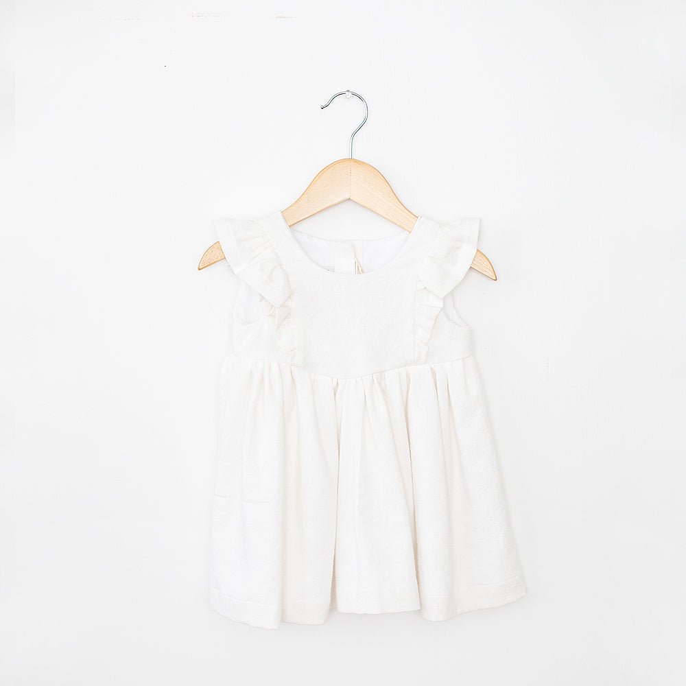 Flutter Dress | Ivory Linen
