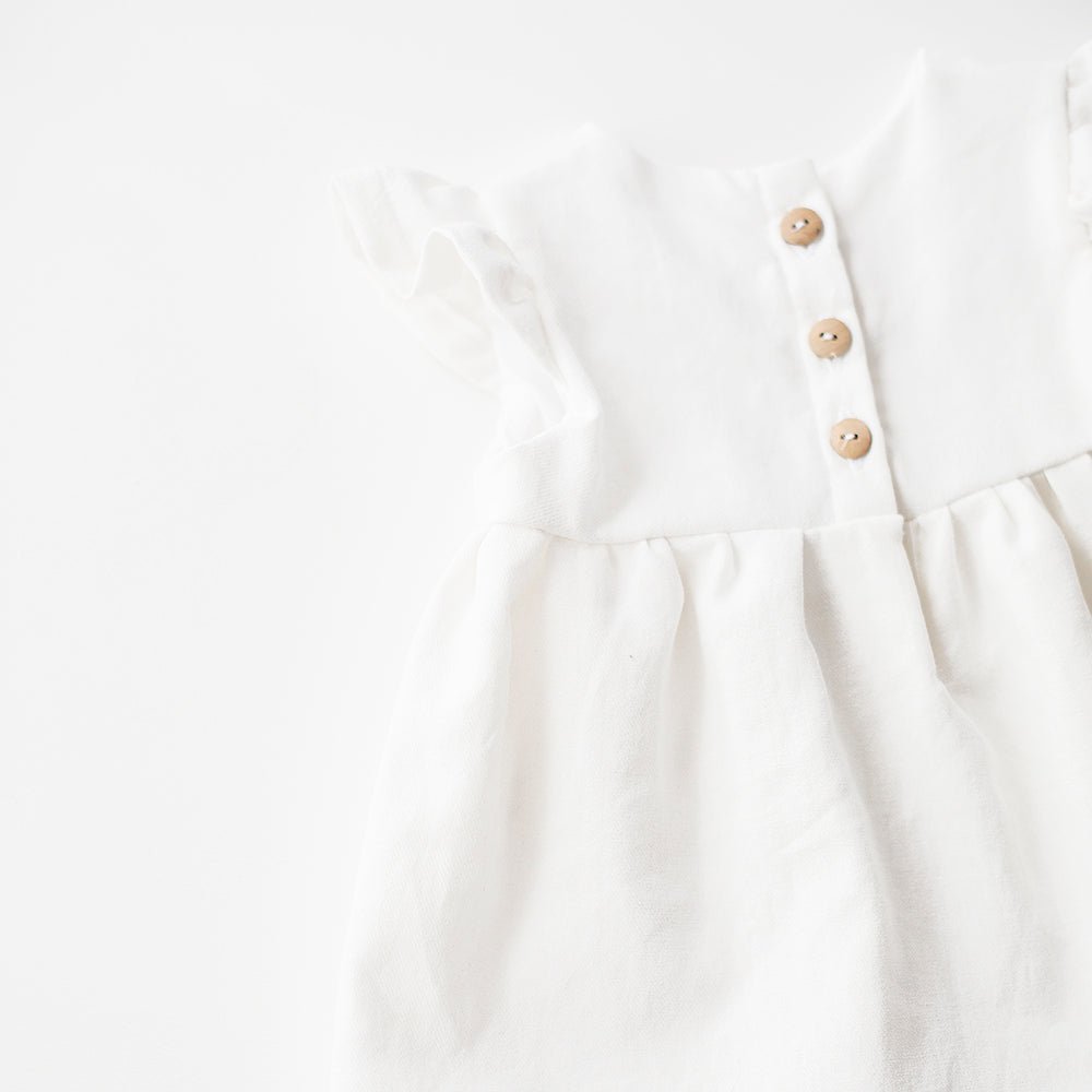 Flutter Tunic | Ivory Linen