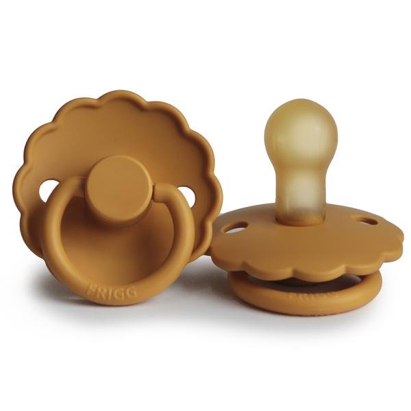 FRIGG Daisy Natural Rubber Pacifier (Honey Gold)