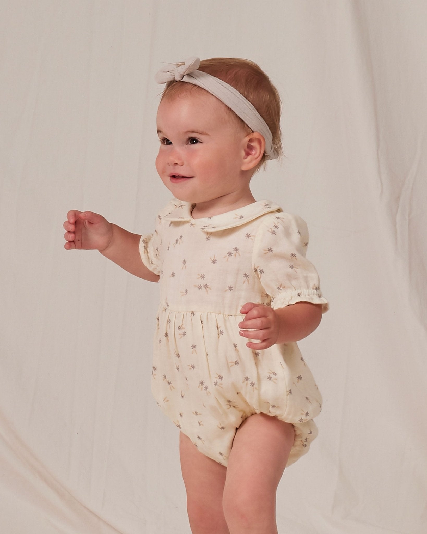 Gracie Romper || Blue Daisy - LAST ONE 2/3Y