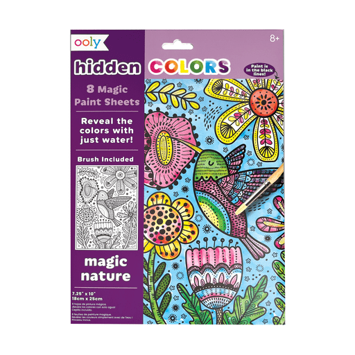 Hidden Colors Magic Paint Sheets (9 PC Set) - Magic Nature