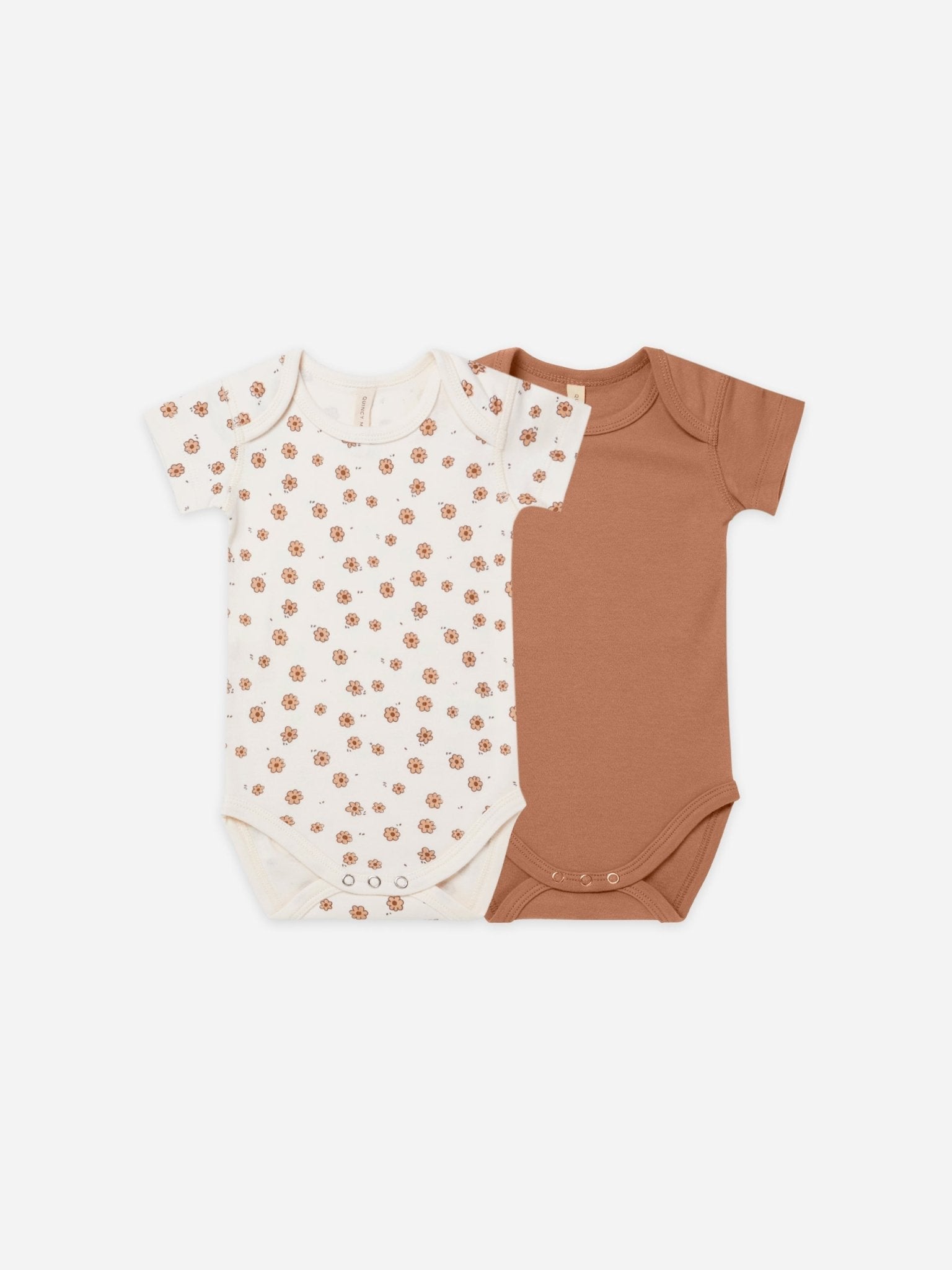 JERSEY BODYSUIT 2 - PACK | DAISY CONFETTI, AMBER - LAST ONE 6/12M