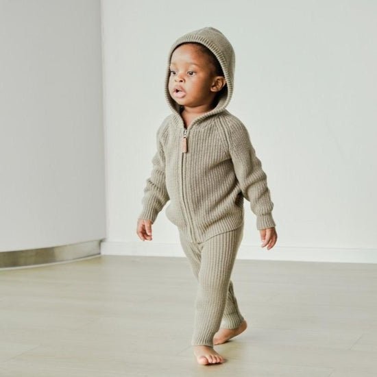 Knit Hoodie | Ash - LAST 9/12M & 4Y