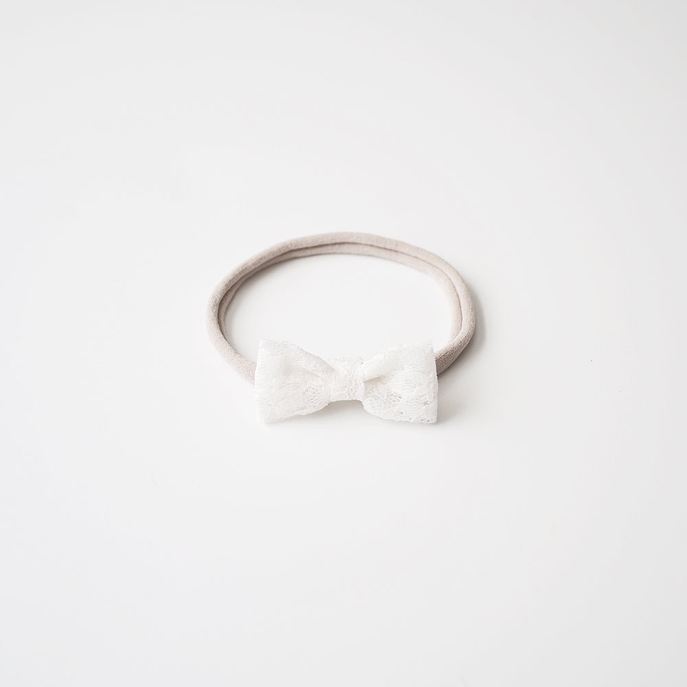 Lace in Ivory | Mini Bow