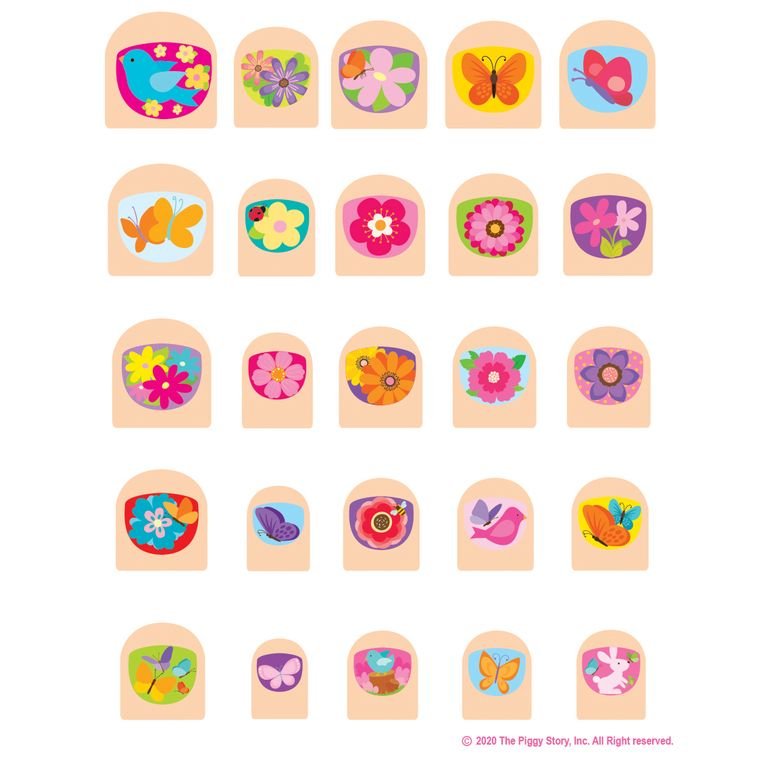 Lil' Fingers Nail Art - Spring Fling - Khanh