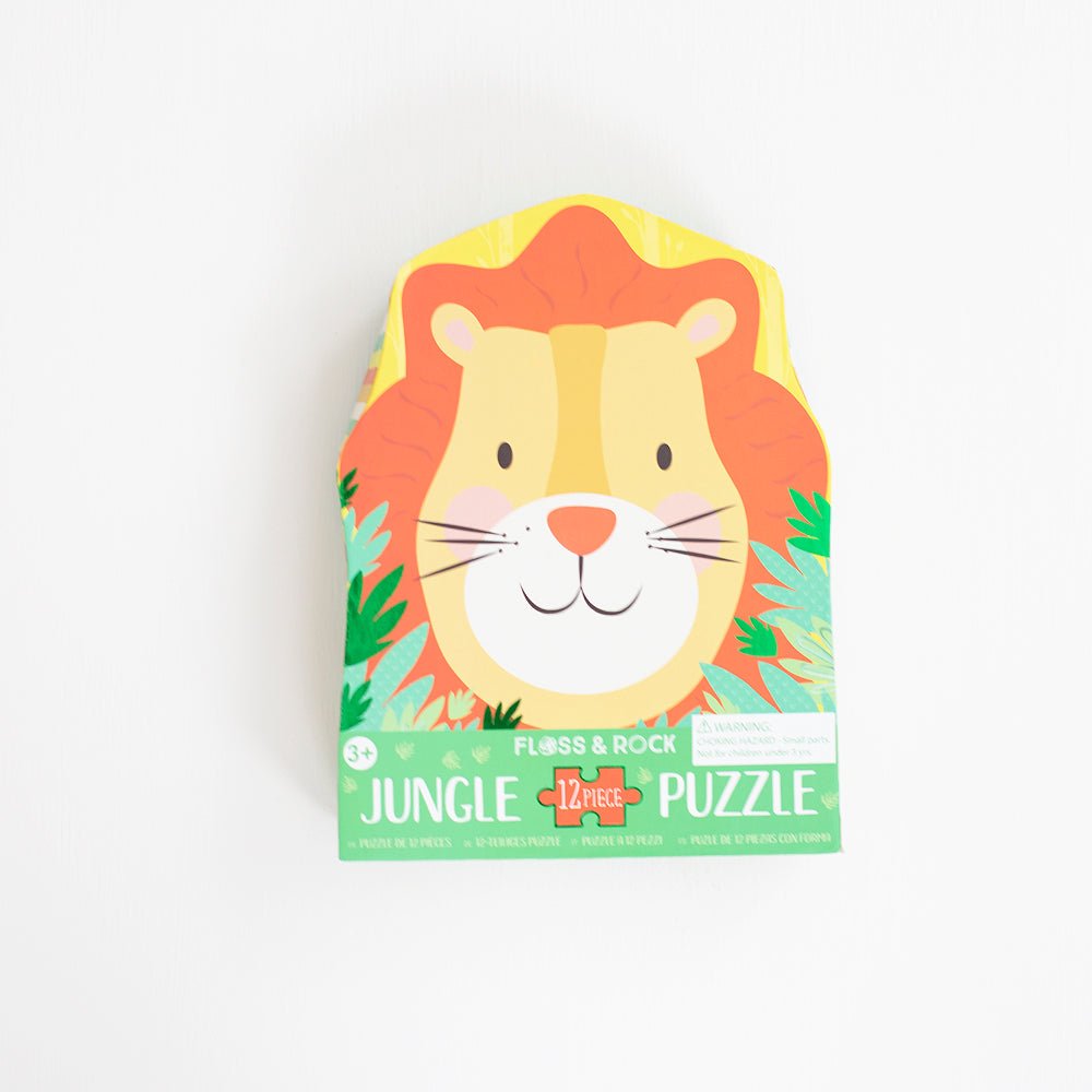 Lion 12pc Shaped Jigsaw with Shaped Box