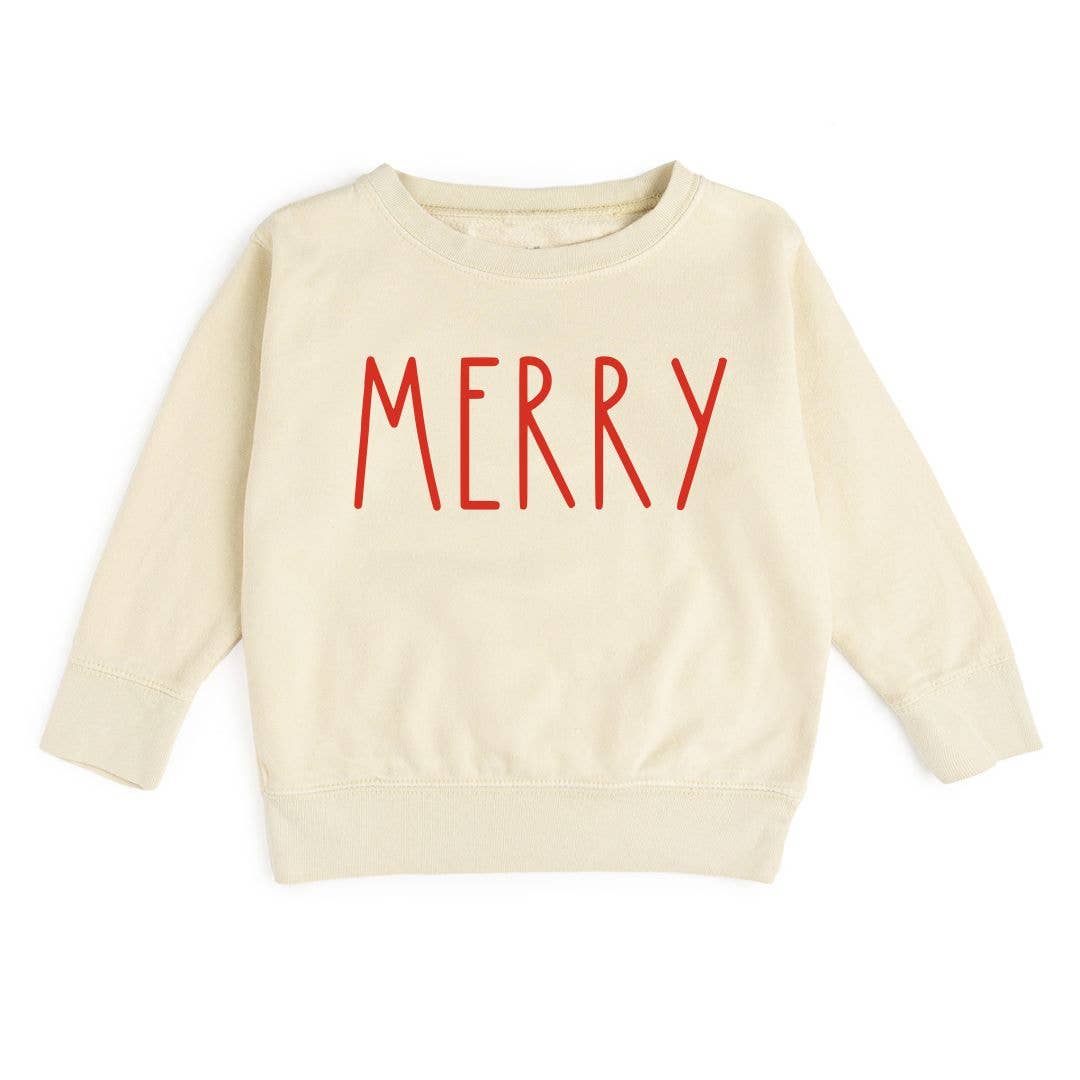 Merry Doodle Sweatshirt | Kids Sweatshirt - LAST ONE 18M
