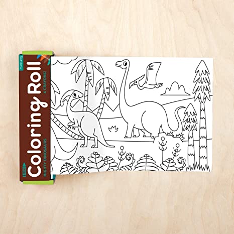 Mini Coloring Roll | Mighty Dinosaurs