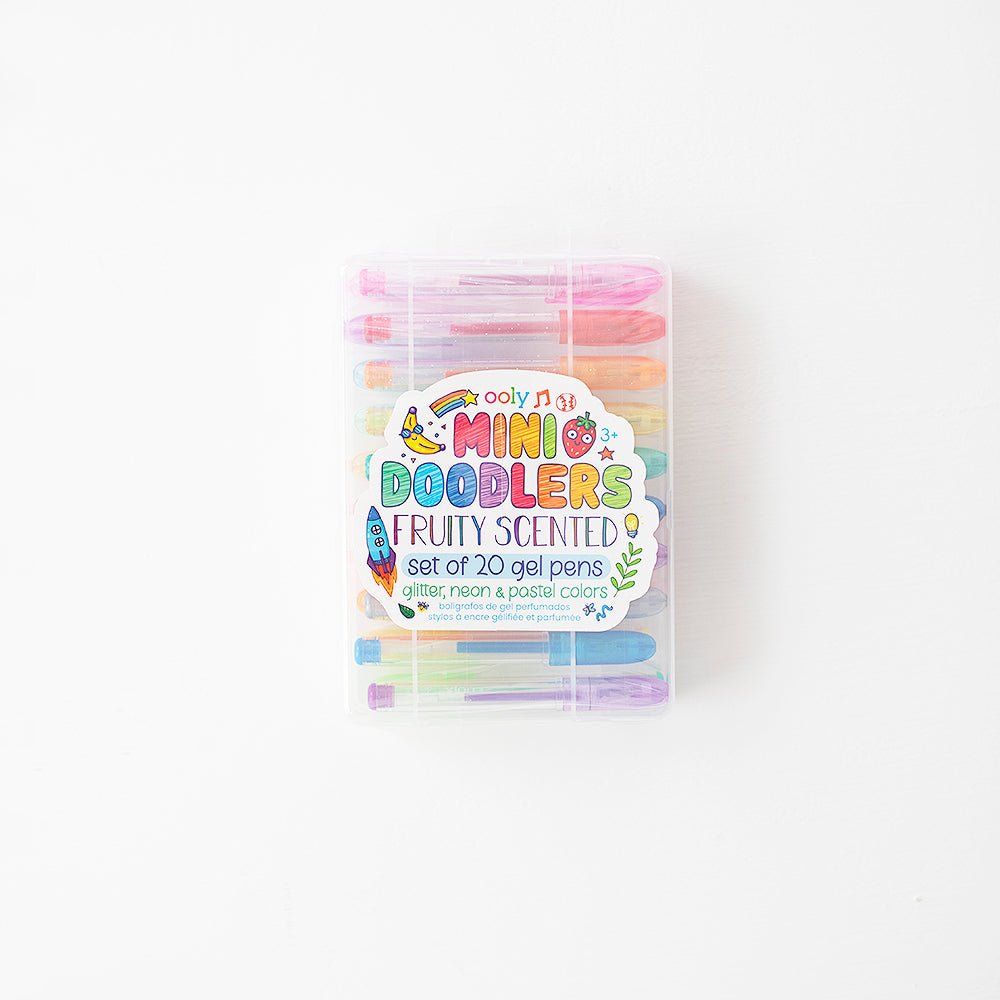 Mini Doodlers Fruity Scented Gel Pens - Set of 20