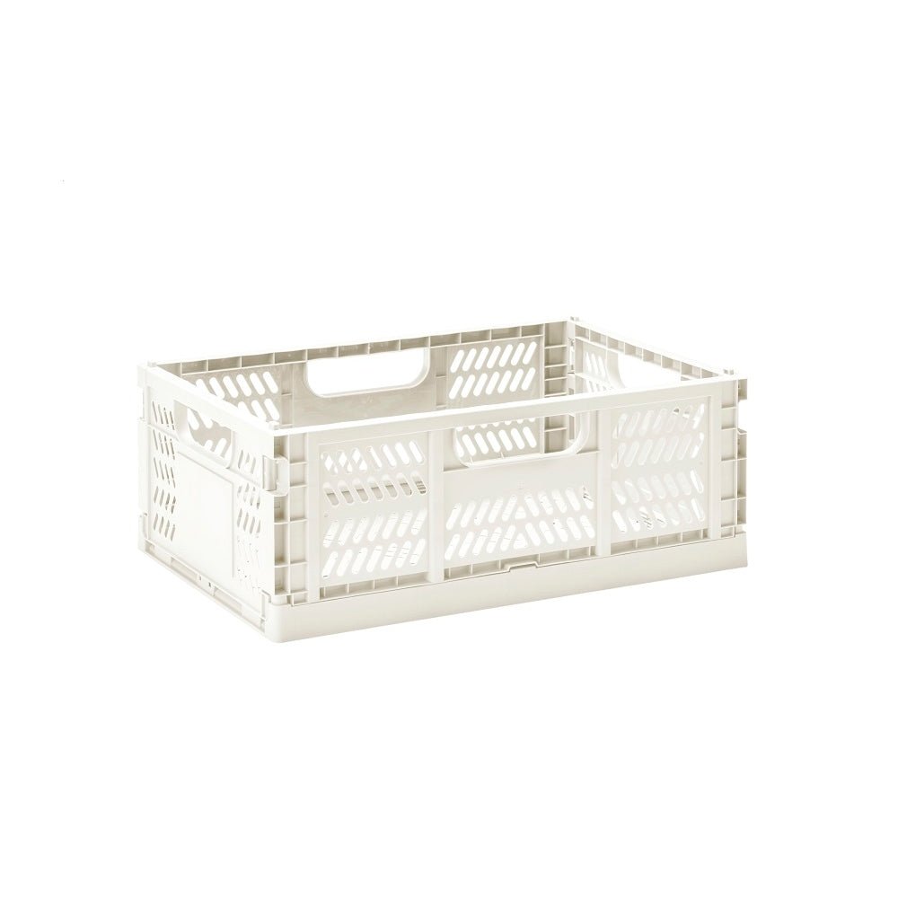 Modern Folding Crate | Cream (Medium)