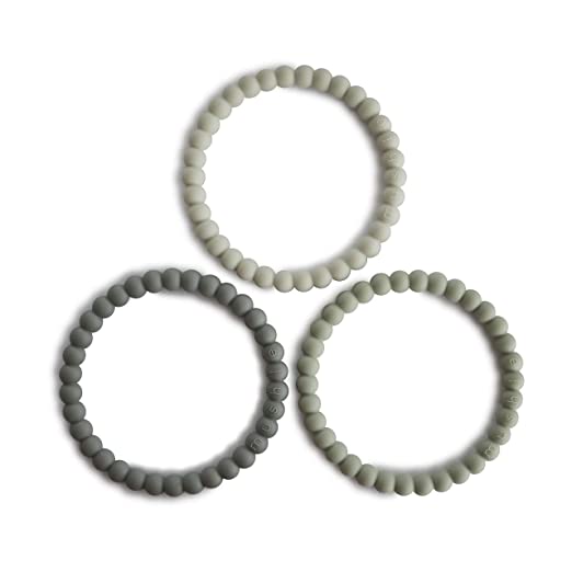 Pearl Teether Bracelet | 3 - Pack (Green Tea/Cool Gray/Sea Salt)