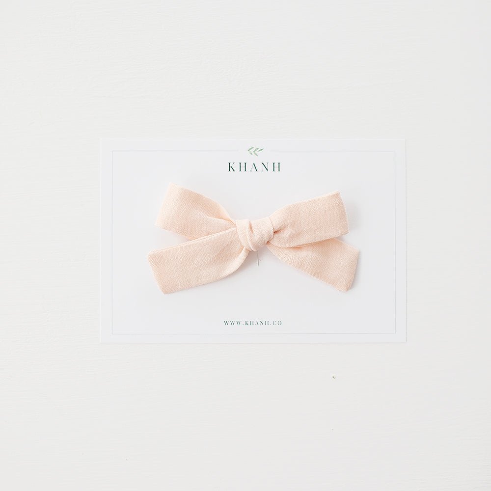 Pink Ground | Medium Hand Tied Bow