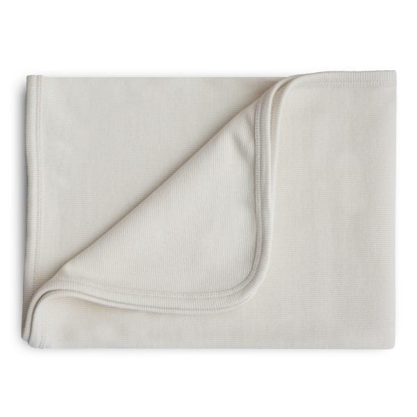 Ribbed Baby Blanket | Ivory