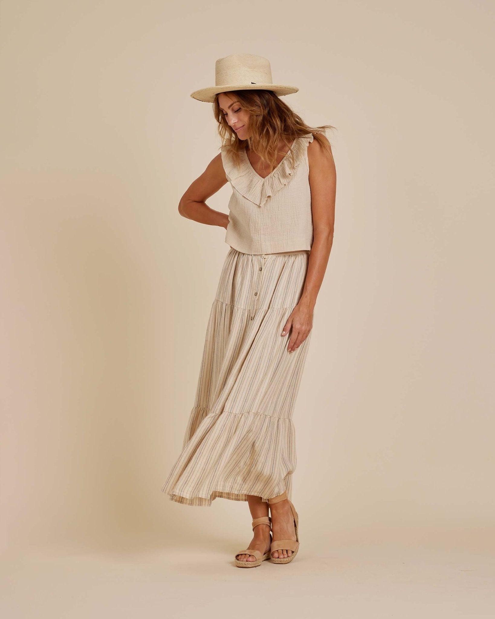 Ruffled Crop || Natural