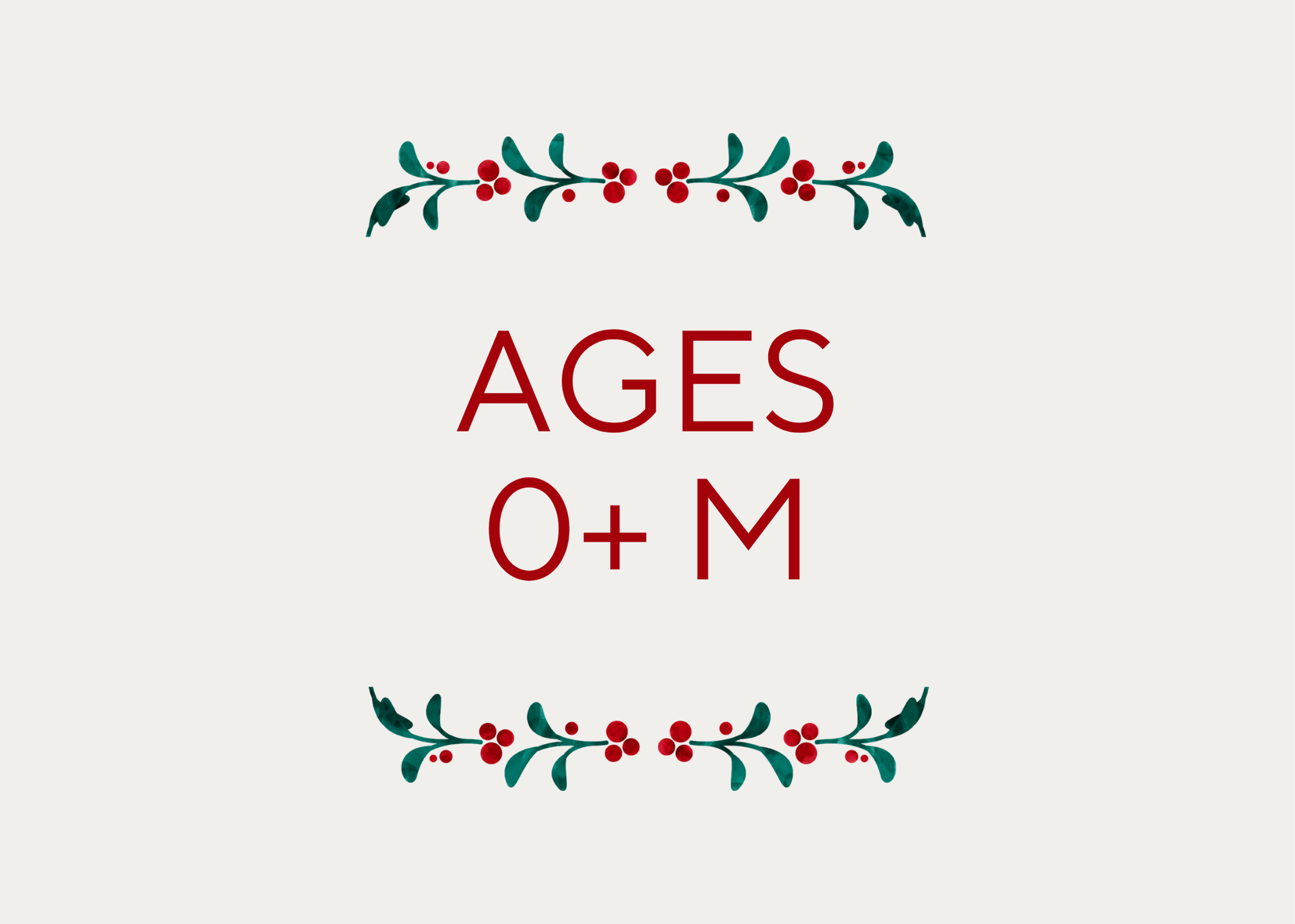 Holiday Gifts || Ages 0+ M