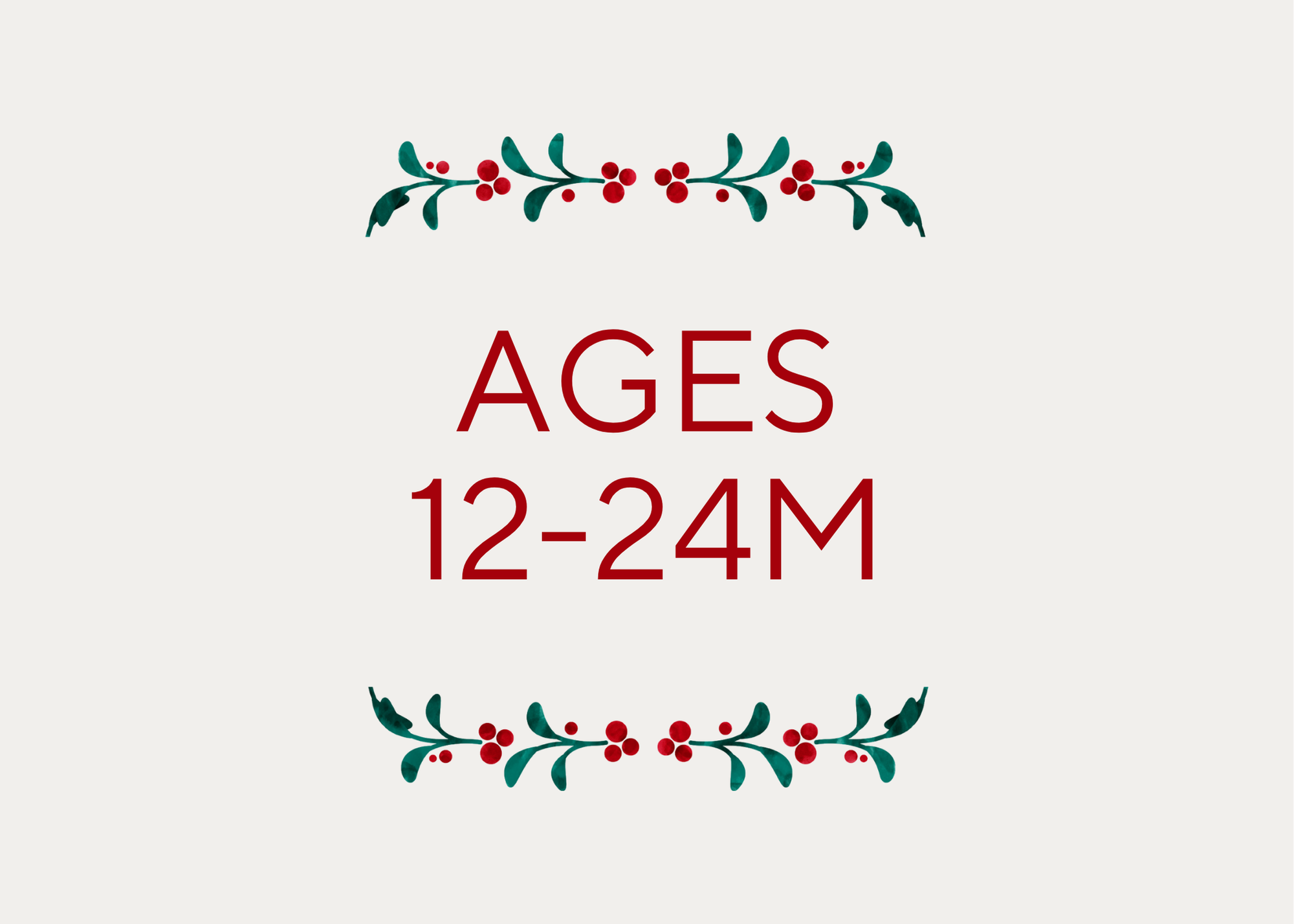 Holiday Gifts || 12-24M