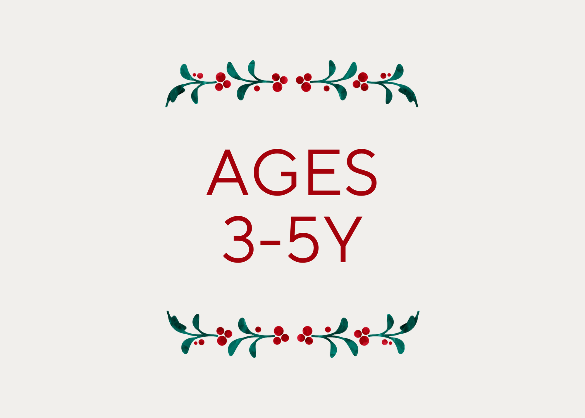Holiday Gifts || 3-5Y