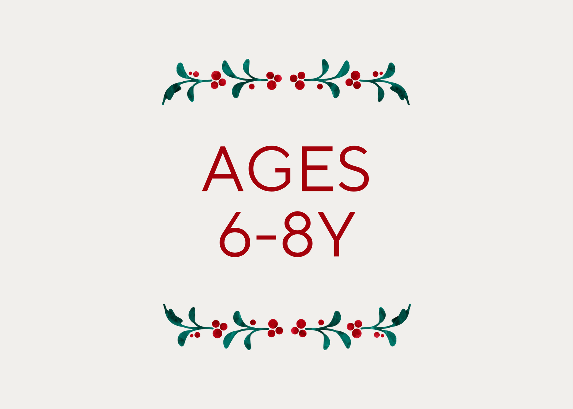 Holiday Gifts || 6-8Y