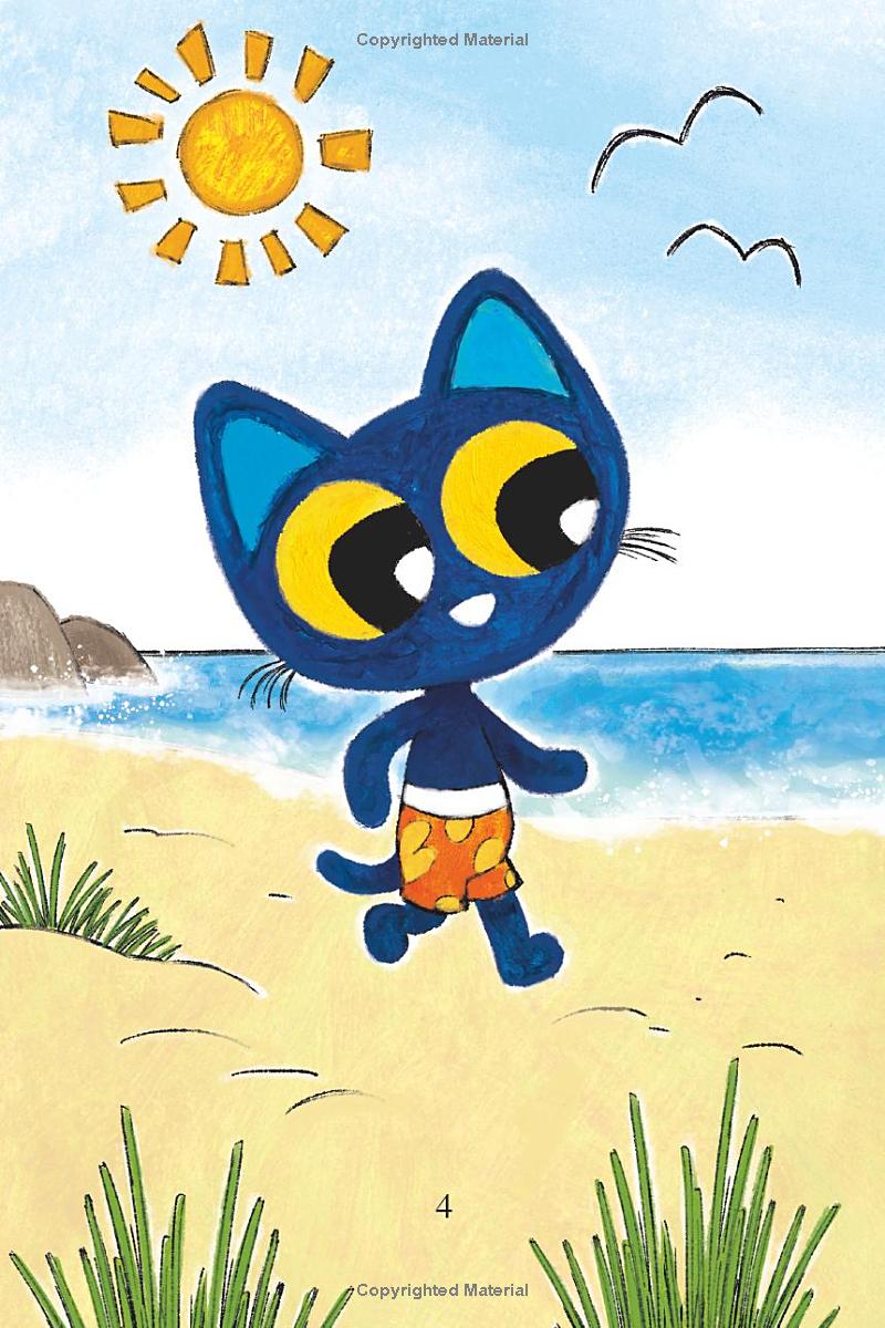 Pete the Kitty and the Mermaid's Sandcastle
