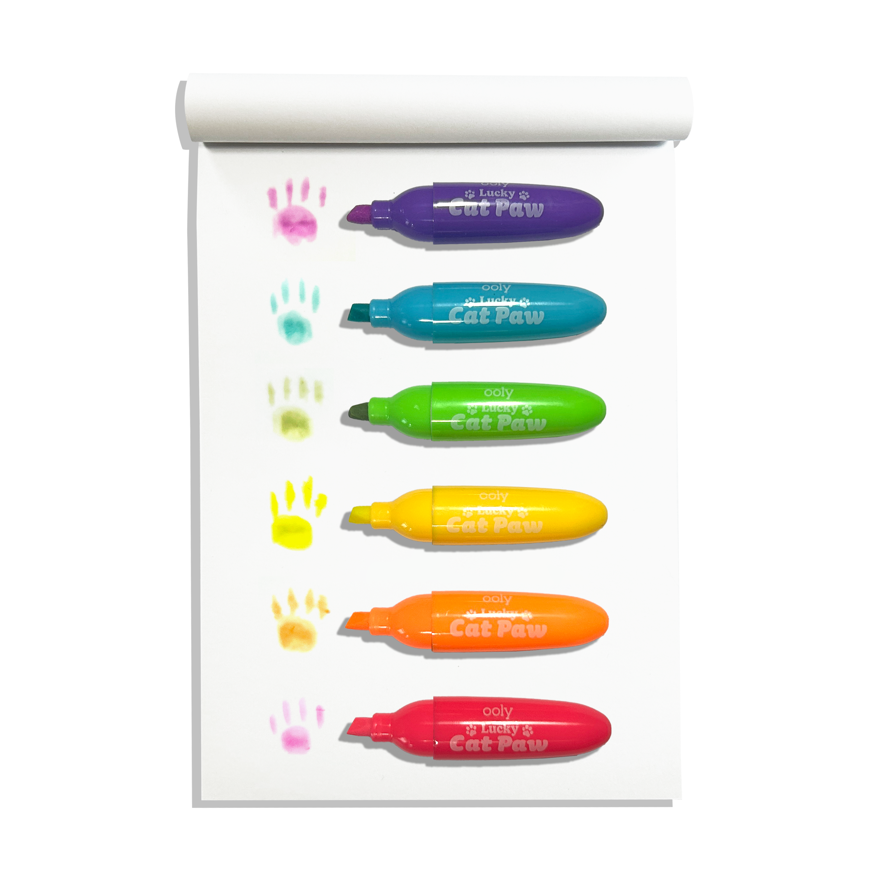 Lucky Cat Paw Neon Highlighters || Berry Scent