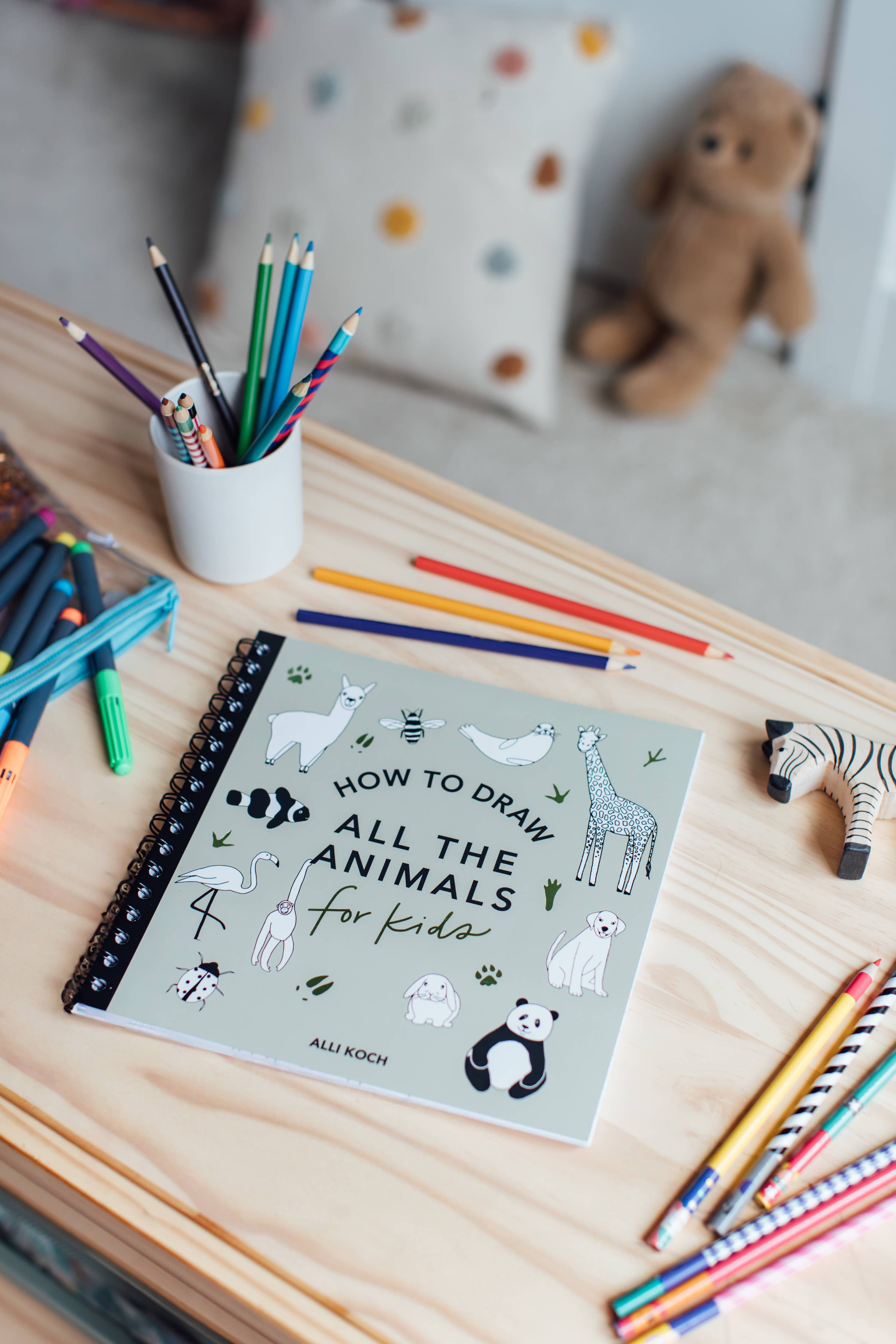 How to Draw Books for Kids (Spiral) || All the Animals