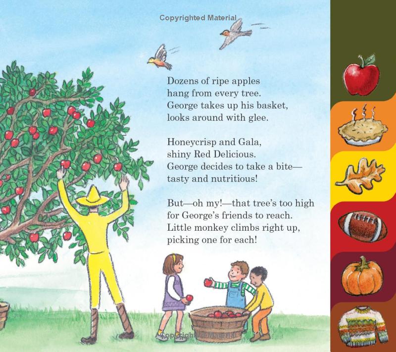 Curious George Curious About Fall Tabbed
