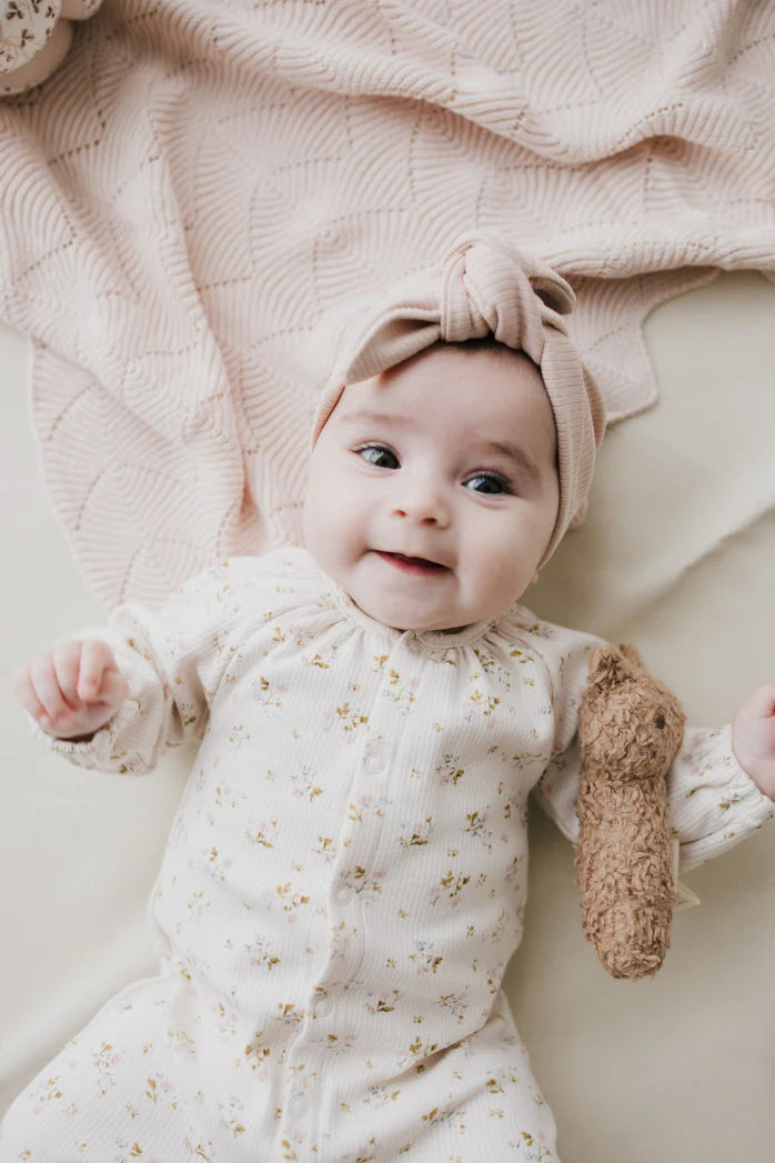 Organic Cotton Modal Lilian Headband || Rose Dust
