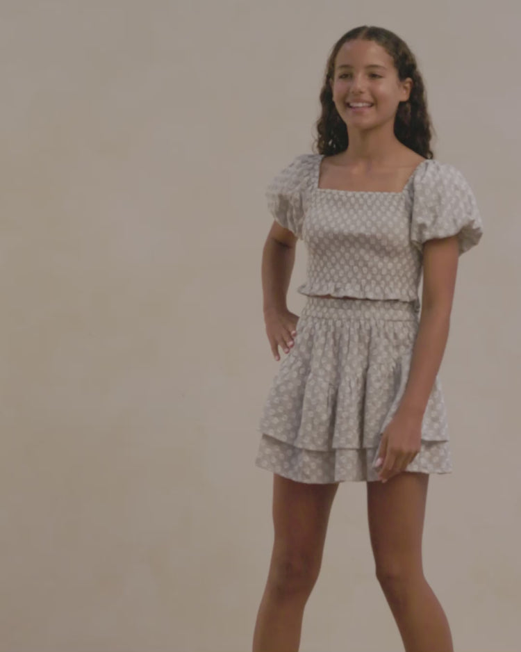 Tiered Mini Skirt | Seafoam (Teens)