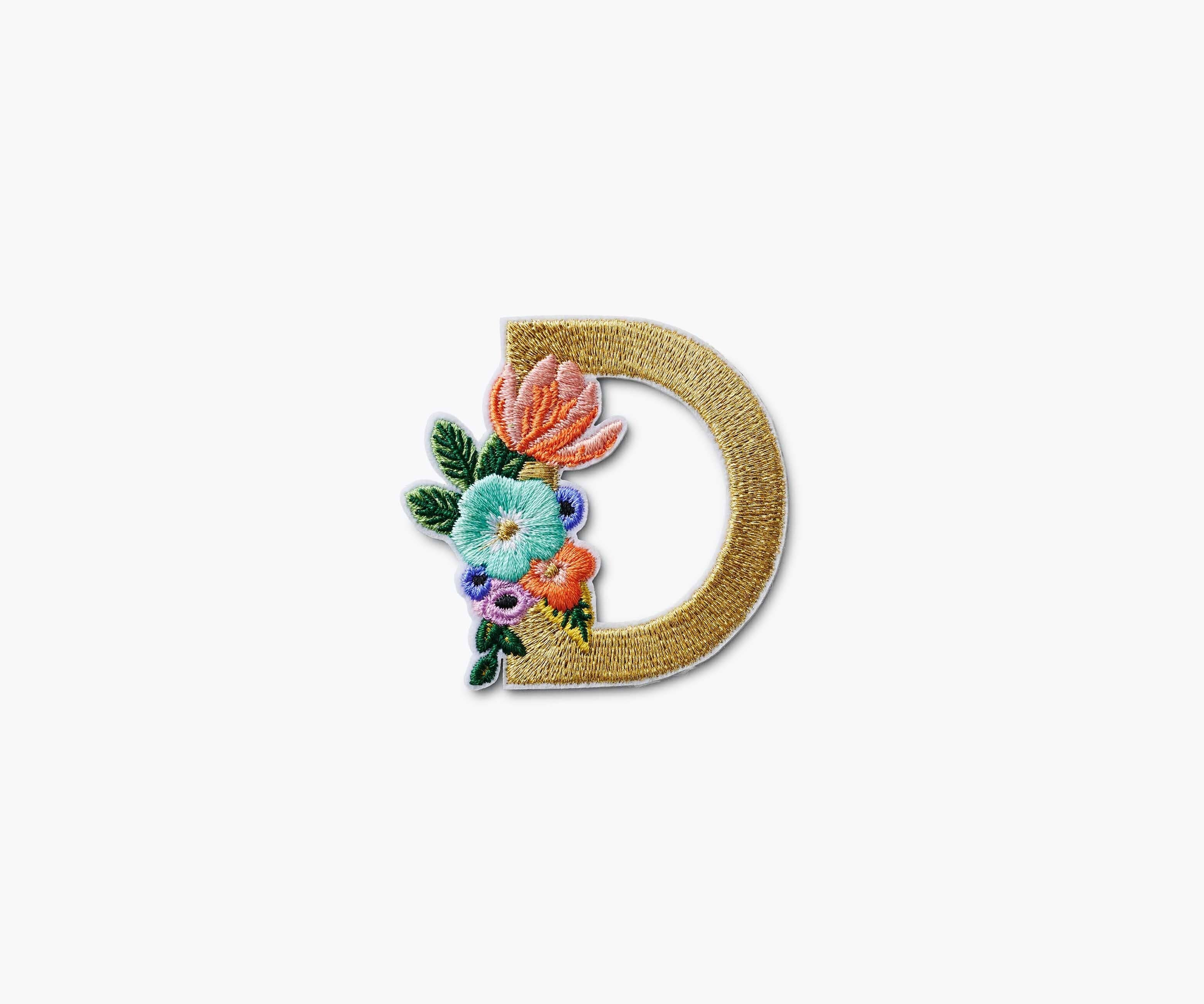 Garden Party Monogram Patch