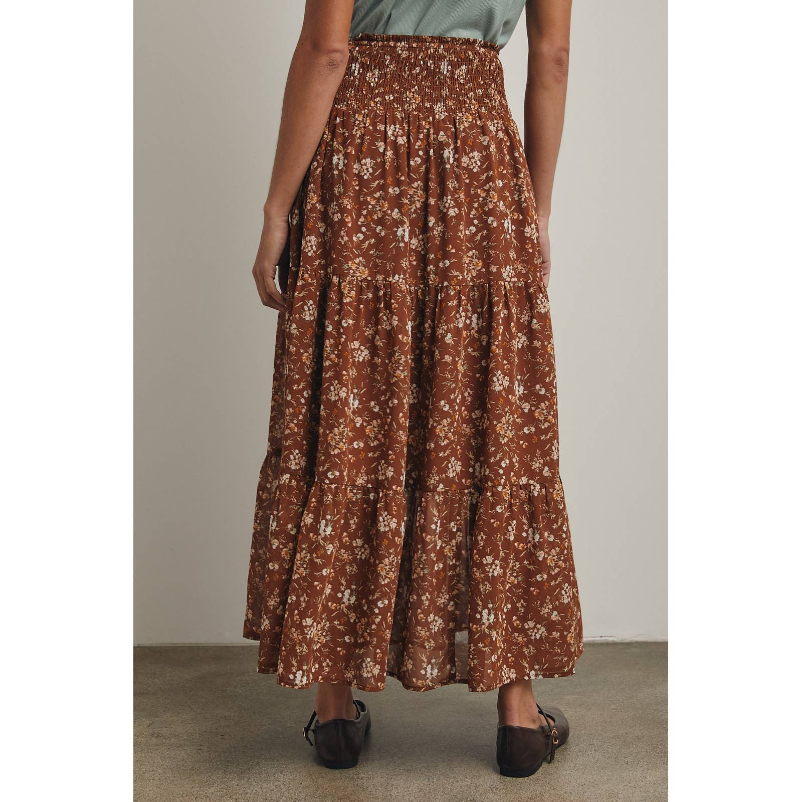 Lila Smocked Maxi Skirt