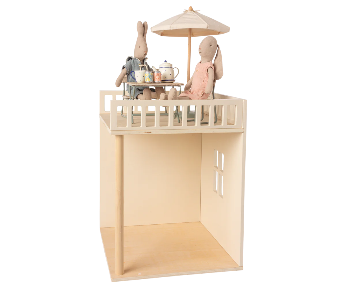 Garden Set, Table with Chair and Bench || Miniature