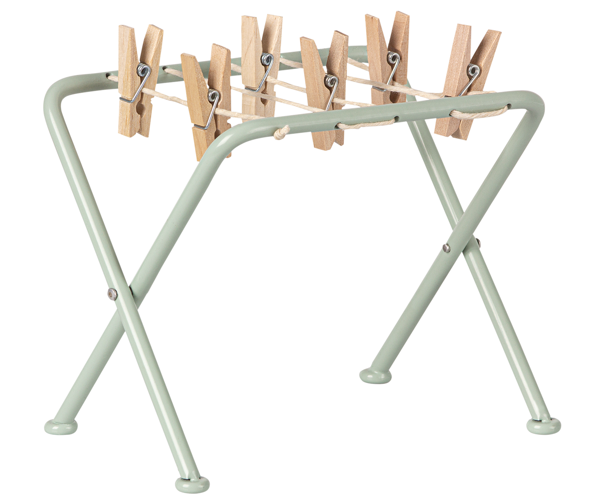 Drying rack w. pegs, Miniature