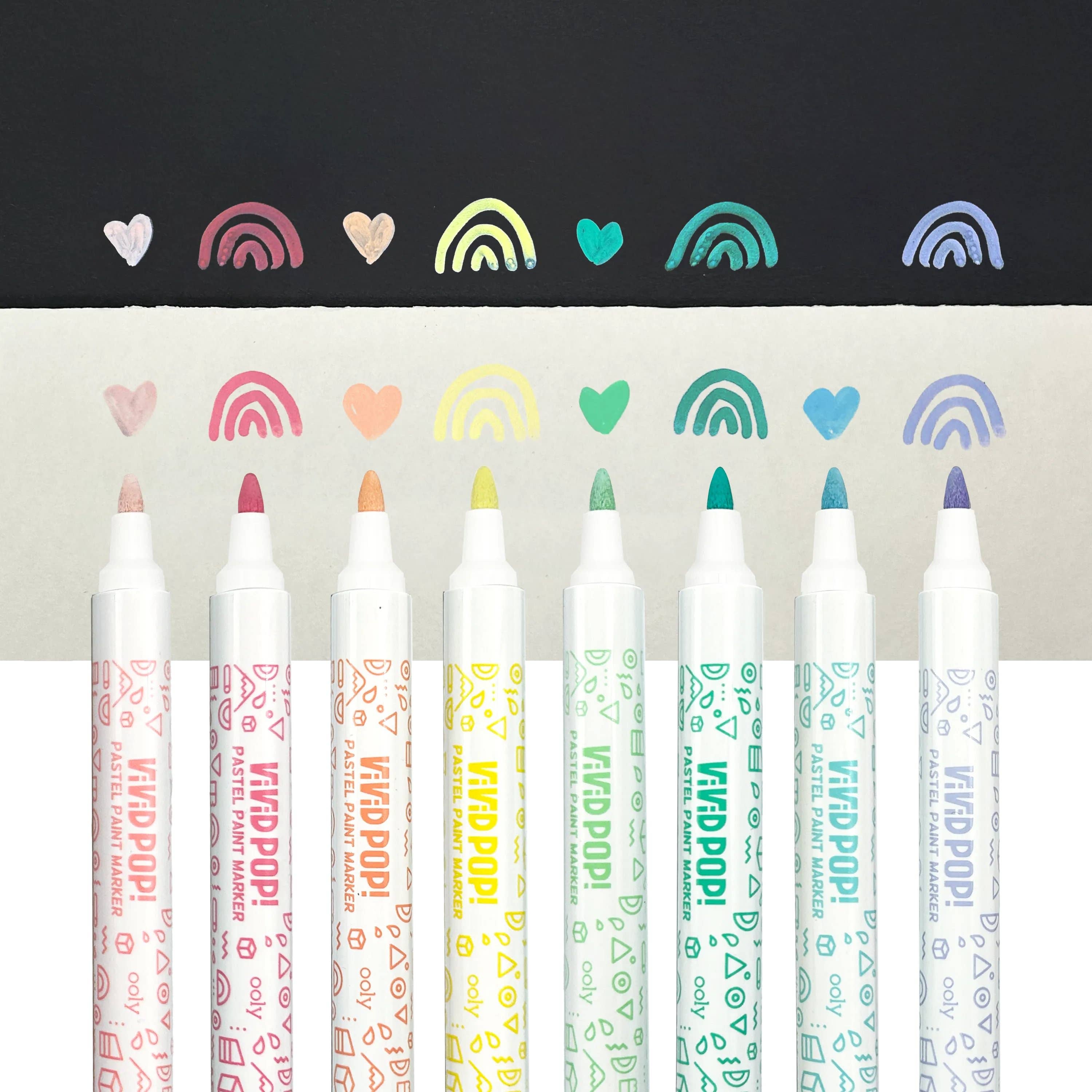 Vivid Pop! Water-Based Paint Markers: Pastel