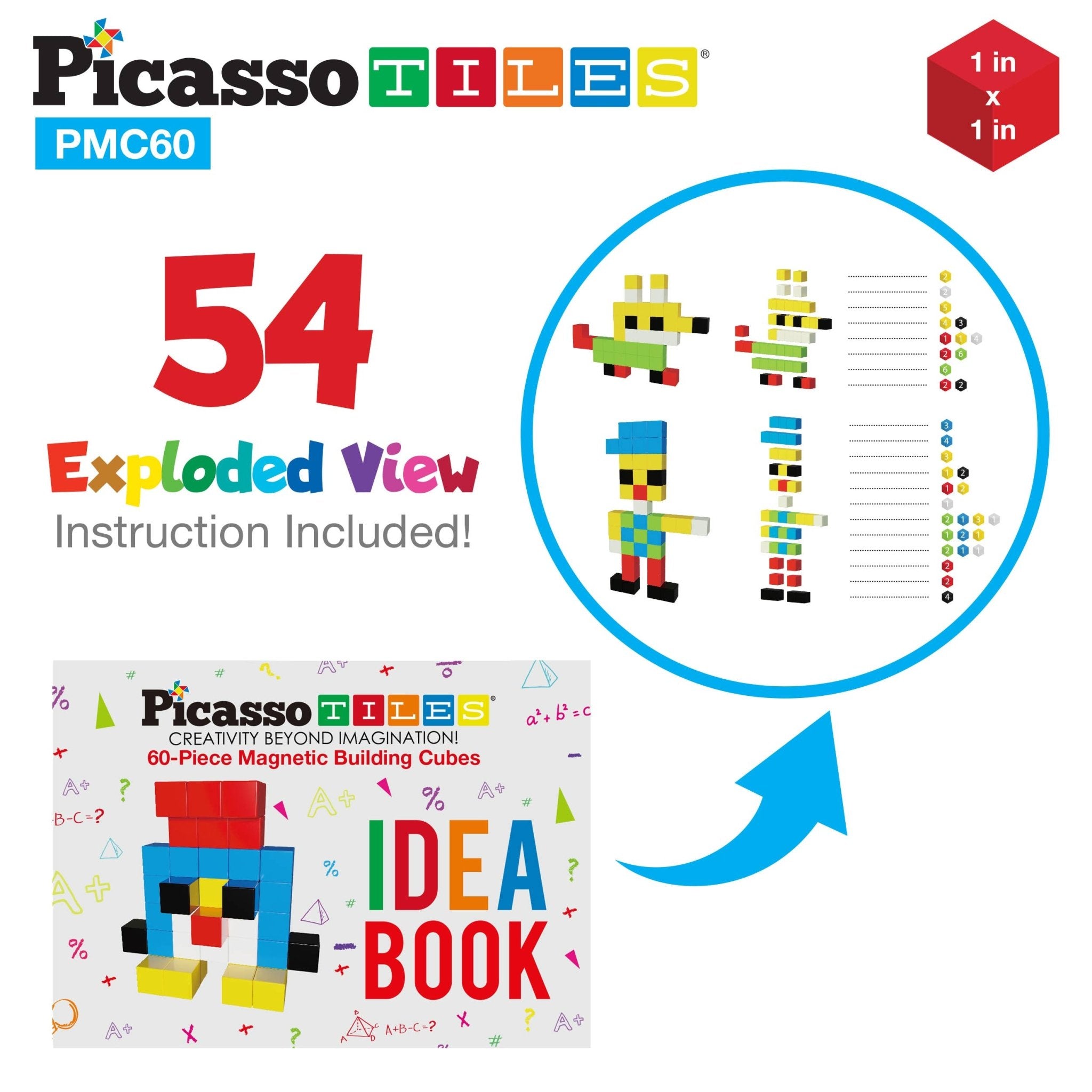 1.2" 60 - Piece Magnetic Cube