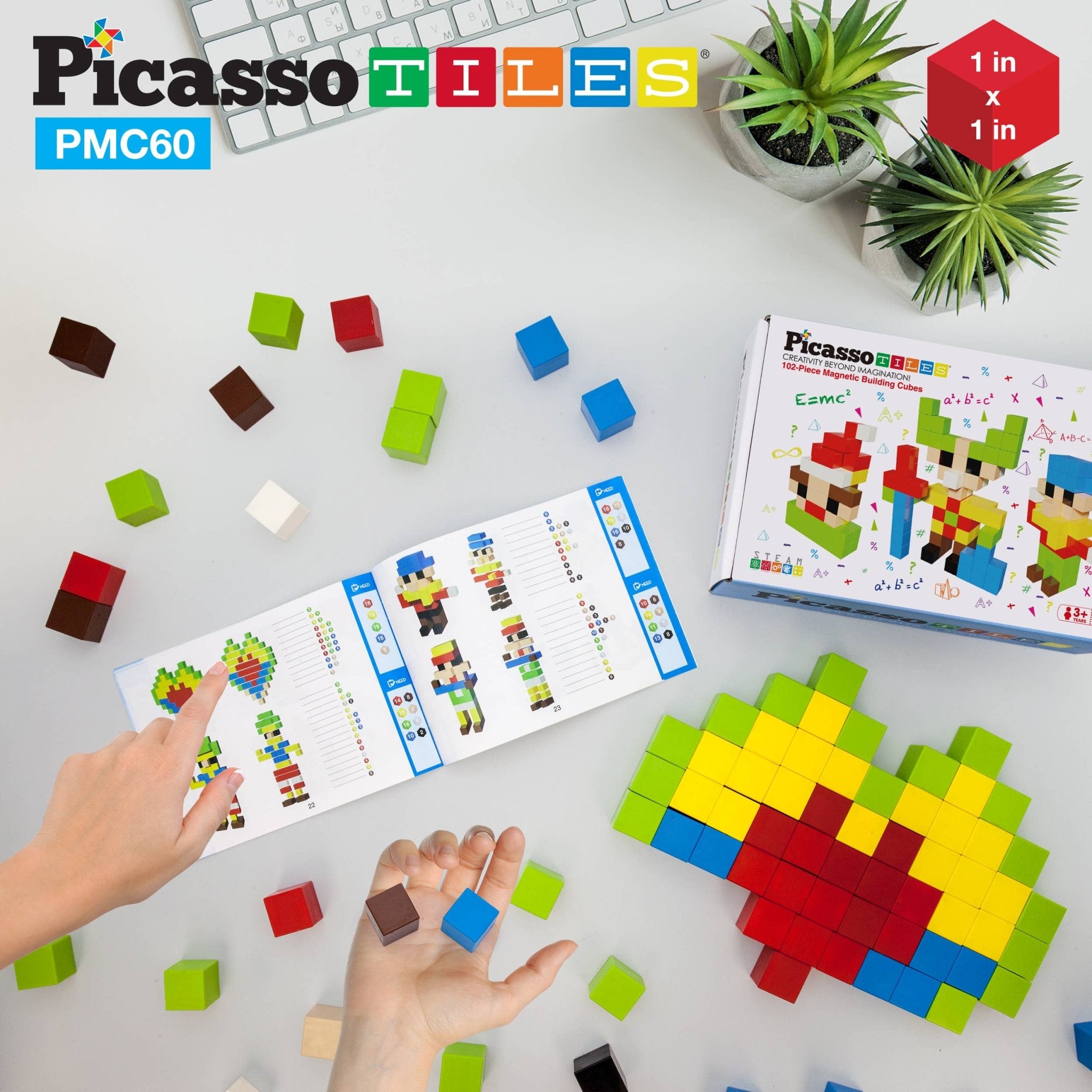 1.2" 60 - Piece Magnetic Cube