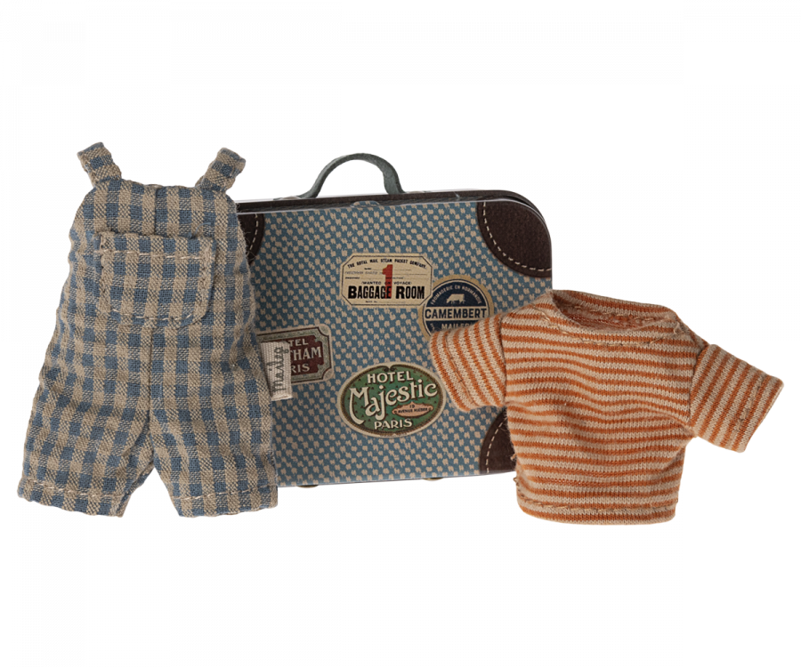 Overalls and shirt in suitcase, Big brother mouse | COMING SOON