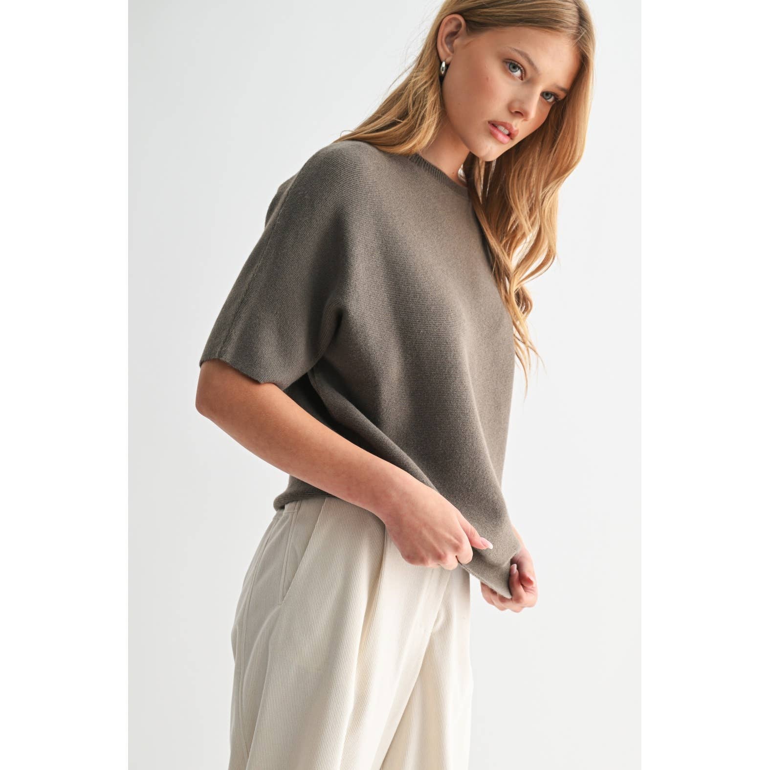 Dolman Sleeve Seater || Brown