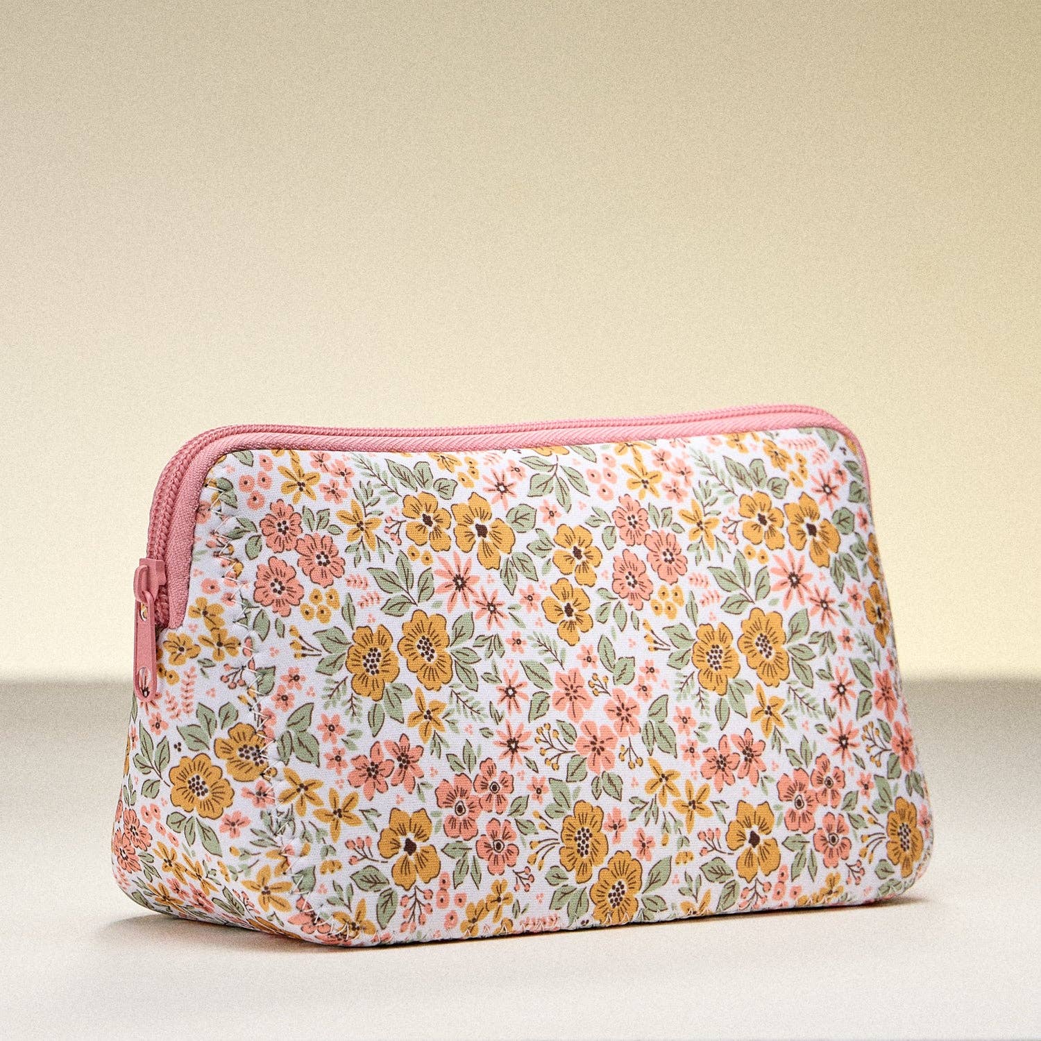 Neoprene Floral Zip Pouch