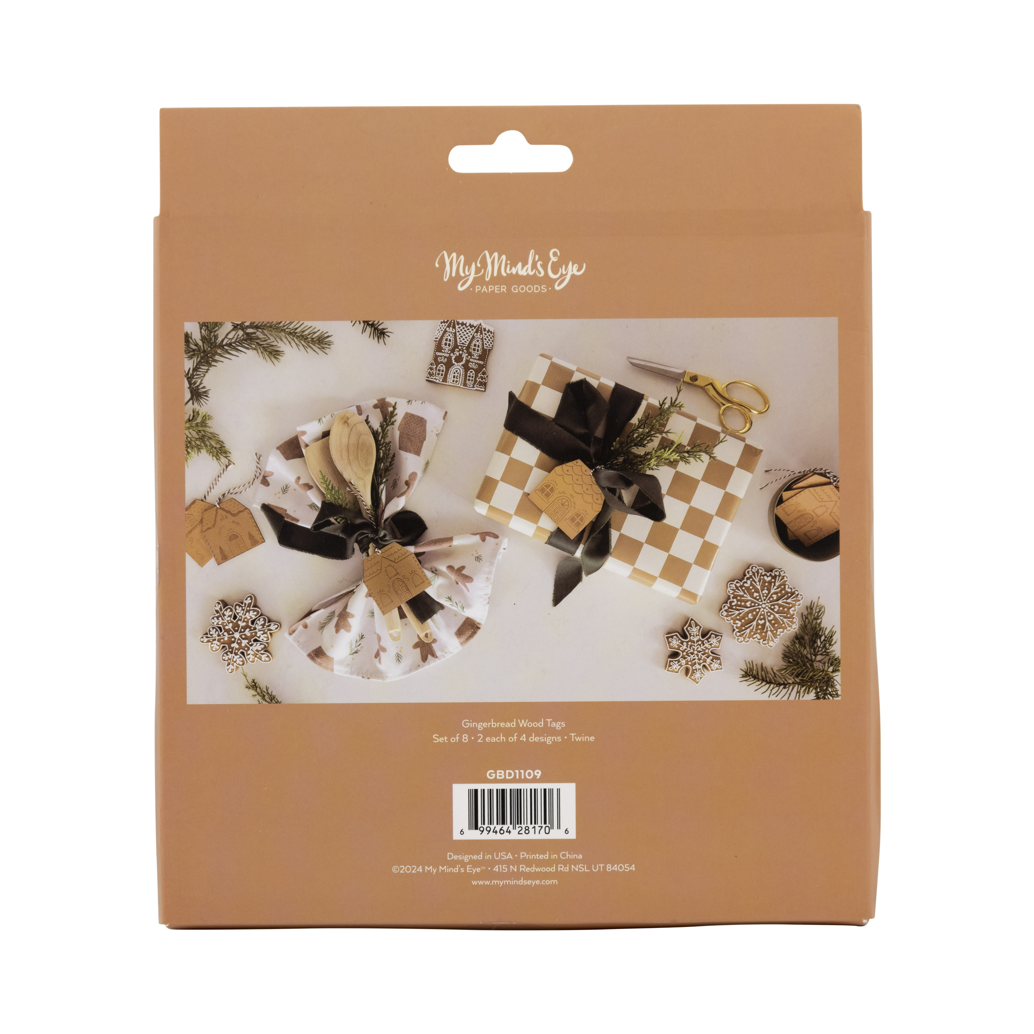 Gingerbread House Wood Tags