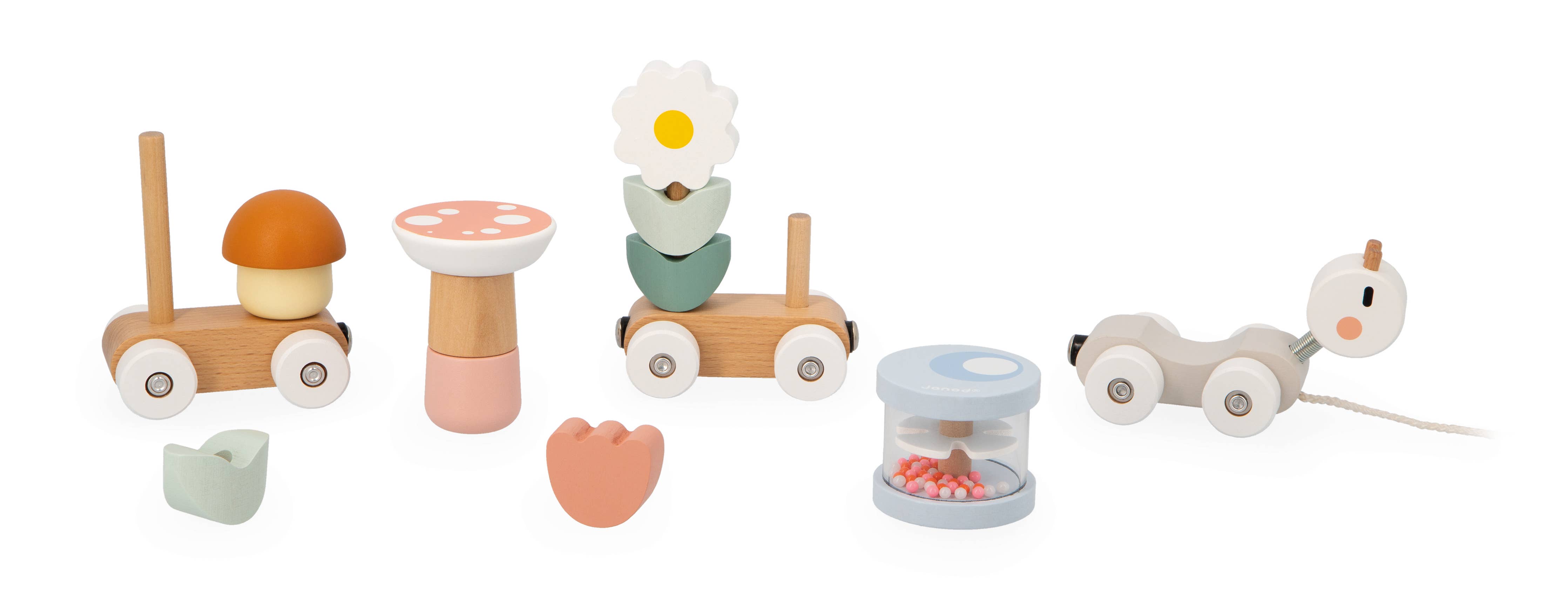 Pull-Along Stacker Train || Sweet Cocoon Snail