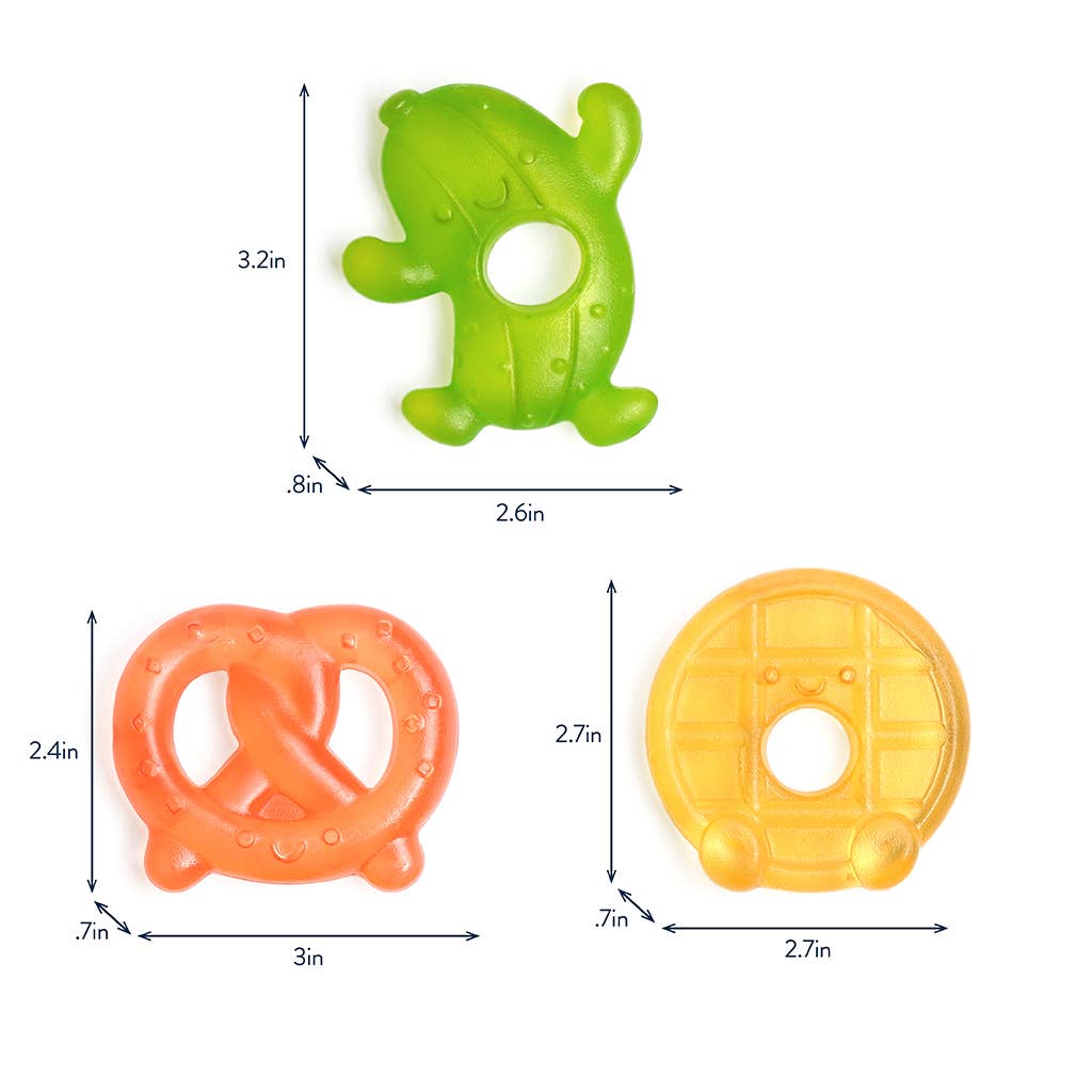 Cutie Coolers™ Water Filled Teethers (3-pack) || Silly Foods